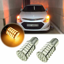 Pair Amber Yellow 1157 2357 127-smd Led Bulbs Fit Turn Signal Drl Parking Lights