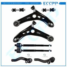 8pcs For 2000 2001-2005 Toyota Echo Front Lower Control Arms Sway Bars Tie Rods