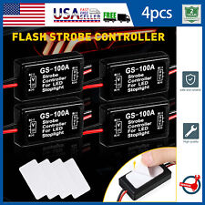 4 Pcs Flash Strobe Controller Box Flasher Module For Led Brake Tail Stop Light