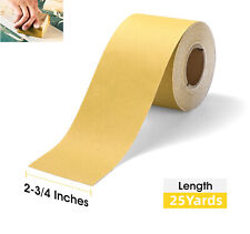 2-34 Width Gold Psa Sandpaper Roll Sticky Back Sheet 60-800 Grit Sanding Paper