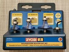 Ryobi 3 Piece Carbide Tipped Roundover Router Bit Set A25rs31 Ly23