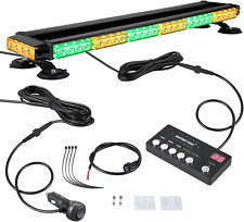 Roof Top Safety Flashing 56 Led Amber Green Emergency Light Bar For Vehicles Tru