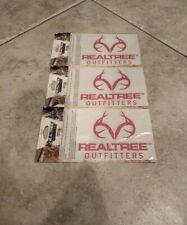 3 Official Realtree Outfitters 5 Inch Vinyl Logo Window Decal Pink Rde1208