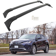 For 2021-2023 Toyota Venza Black Roof Rail Rack Cross Bars Luggage Carrier