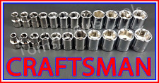 Craftsman Hand Tools 23pc 38 Sae Metric Mm 6pt Ratchet Wrench Socket Set