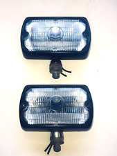 Marchal Sev 750 759 Driving Lights White Covers Black Housing One Pair Rare