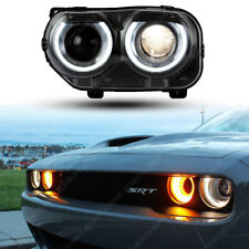 Left Side For 15-22 Dodge Challenger Headlight Head Lamp Projector Light Rt Gt