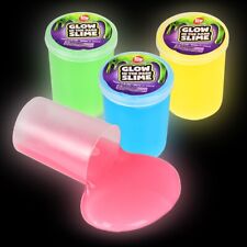 4 Pack Glow In The Dark Slime - Glowing Ooze Gooey Slimy Fun Kids Play