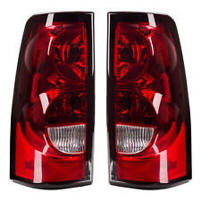 Pair Red Tail Lights Brake Lamps For 2003-2006 Chevy Silverado 1500 2500 3500 Hd