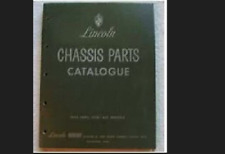 1947 Lincoln Continental Coupe Convertible Chassis Parts Catalog Manual