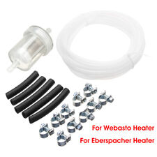 For Webasto Eberspacher Diesel Heater Inline Fuel Filter Hose Clip Pipe Line Kit