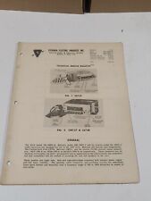 Vintage Original 1950 Sylvania Ford Lincoln Mercury Radio Service Manual