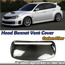 Car Carbon Fiber Hood Bonnet Vent Scoop For Subaru Impreza Wrx Sti 2008-14 2013