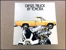 1981 Toyota Diesel Pickup Truck Original 1-page Car Brochure Leaflet Sheet Card
