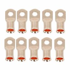 10pcs Gauge 20 38 Battery Cable Ends Lugs Hole Ofc Copper Ring Terminals Wire