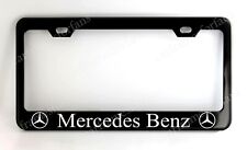Black Mercedes Benz License Plate Frame Custom Made Of Powder Coated Metal