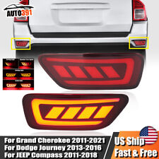 Pair Rear Bumper Lights Lamp For Jeep Grand Cherokee 2011-2021for Compass 11-18