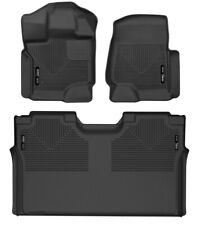 Fits 15-24 Ford F150 Super Crew Cab Husky Liners Weatherbeater Floor Mats 94041