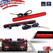 3 In 1 Sequential Red Lens Brake Tail Led Kit Foglights For 2009-2014 Acura Tsx