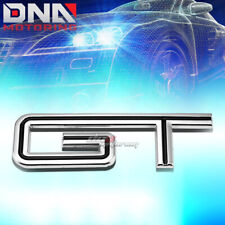 For Ford Mustang Gt Stick On 3d Chrome Black Auto Metal Emblem Trim Badge Logo