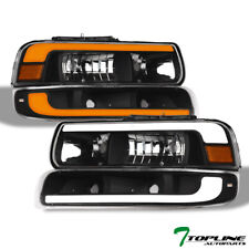 Tlaps For 99-02 Silveradotahoe Switchback Sequential Led Headlights 4p - Black