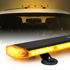 Xprite 22 54 Led Strobe Light Bar Roof Top Car Truck Emergency Warning Amber
