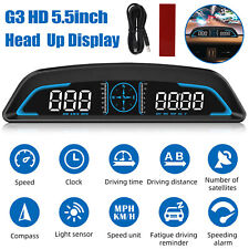 Car Digital Gps Hud Universal Head Up Display Led Hd Speedometer Overspeed Alarm