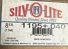 Silvolite Piston Set 1195 .040 4.040 Bore For 1986-1994 Ford 302 V8