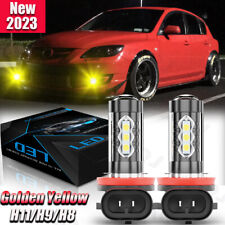 2h8 H9 H11 Bright Gold Yellow Led Fog Light Bulbs For Mazdaspeed 6 Mazda 3 Rx-8