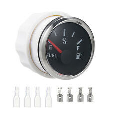 2 52mm Universal Fuel Level Gauge 240-33ohm E-12-f With Red Led Backlit A5t4