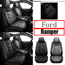 Frontrear Car For Ford Ranger 2019-2023 Pu Leather 25seat Covers Cushion Pad