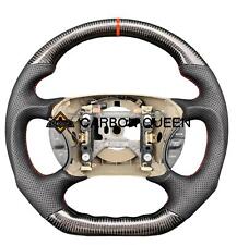 94-04 Years Ford Mustang Gt Carbon Fiber Steering Wheel W Bk Leather Red Ring