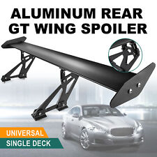 Single Deck Gt Wing Car Rear Spoiler Adjustable Universal 43.3inch Aluminum