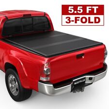 5.5ft Tri-fold Hard Solid Truck Bed Tonneau Cover For 2007-2024 Toyota Tundra