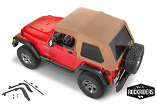1997-2006 Wrangler Frameless Bowless Soft Top With Mounting Hardware Spice Denim