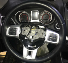 2015 2016 2017 Dodge Journey Oe Steering Wheel Black Leather Nice