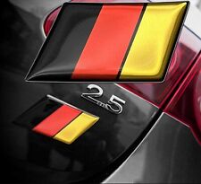 New German Flag Eurobadge Metallic Euro Badge Emblem For Audi 1.8t Vw Gti Jetta