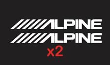 Alpine 2 8 Decals Stickers Car Audio Speakers Stereo Amplifier Sounds