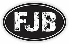 Fjb Vinyl Bumper Sticker Trump Anti Biden Truck Car Window Decal Oval Euro