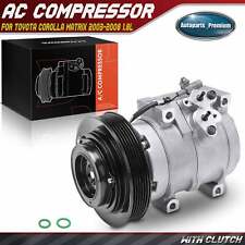 Ac Compressor W Clutch For Toyota Corolla Matrix 2003-2008 L4 1.8l Sedan Wagon