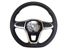2022 - 2023 Vw Atlas Taos Black Leather Steering Wheel Oem