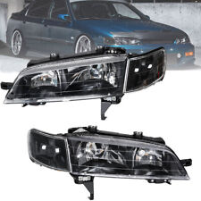 Black Headlightscorner Signal Lamps Fits 1994-1997 Honda Accord Jdm Pair 94-97