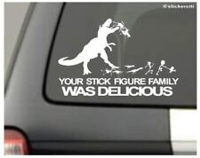 Berryzilla Your Stick Figure Family Was Real Delicious Decal T-rex Funny Sticker