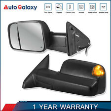 Pair Power Heated Tow Mirrors For 2009-2012 Dodge Ram 1500 2010-2012 2500 3500