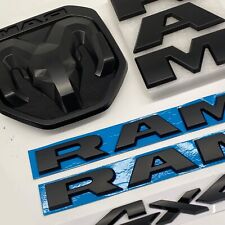 Door Grille Rear Tailgate Rams Head Emblems 4x4 Badge For Ram 1500 2019-2023