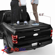 6.5ft Tri-fold Hard Tonneau Cover For 2015-2024 Ford F-150 F150 Long Bed Truck