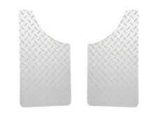 Dee Zee Silver Diamond Plate Mud Flaps For Chevy Dodge Ford Gmc Ram Jeep