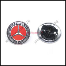 57mm Red Black Flat Hood Ornament Badge Emblem For Mercedes Benz C-class W205