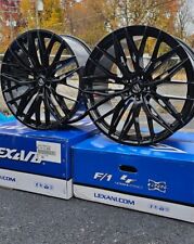 22 Inch Black Lexani Aries Staggered 5x112 Audi Benz Bmw Wheels Rims