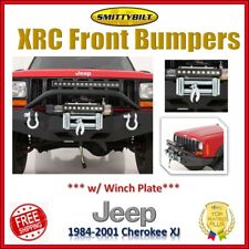 Smittybilt Xrc Front Bumper W Winch Plate Black For 1984-2001 Jeep Cherokee Xj